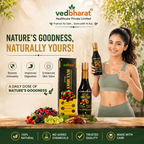 Vedbharat™ Divine Amrutam Ayurvedic Health Tonic | 100+ Herbs &amp; Natural Berries | Immunity Booster, Antioxidant Rich, Supports Digestion &amp; Skin Glow | 500ml