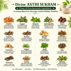 Vedbharat™ Divine Asthi Sukham | Ayurvedic Joint Pain Relief Syrup Kit | Supports Mobility, Flexibility & Bone Strength | Helps Reduce Inflammation & Stiffness | Herbal Joint Care for Men & Women