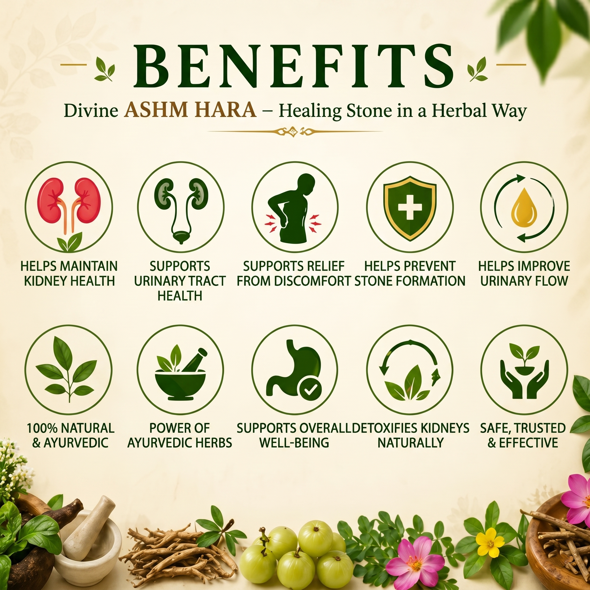 Vedbharat™ Divine Ashm Hara | Ayurvedic Kidney Care Syrup & Capsules Kit | Helps Prevent Kidney Stones | Supports Urinary Health | Detox & Natural Wellness | For Men & Women
