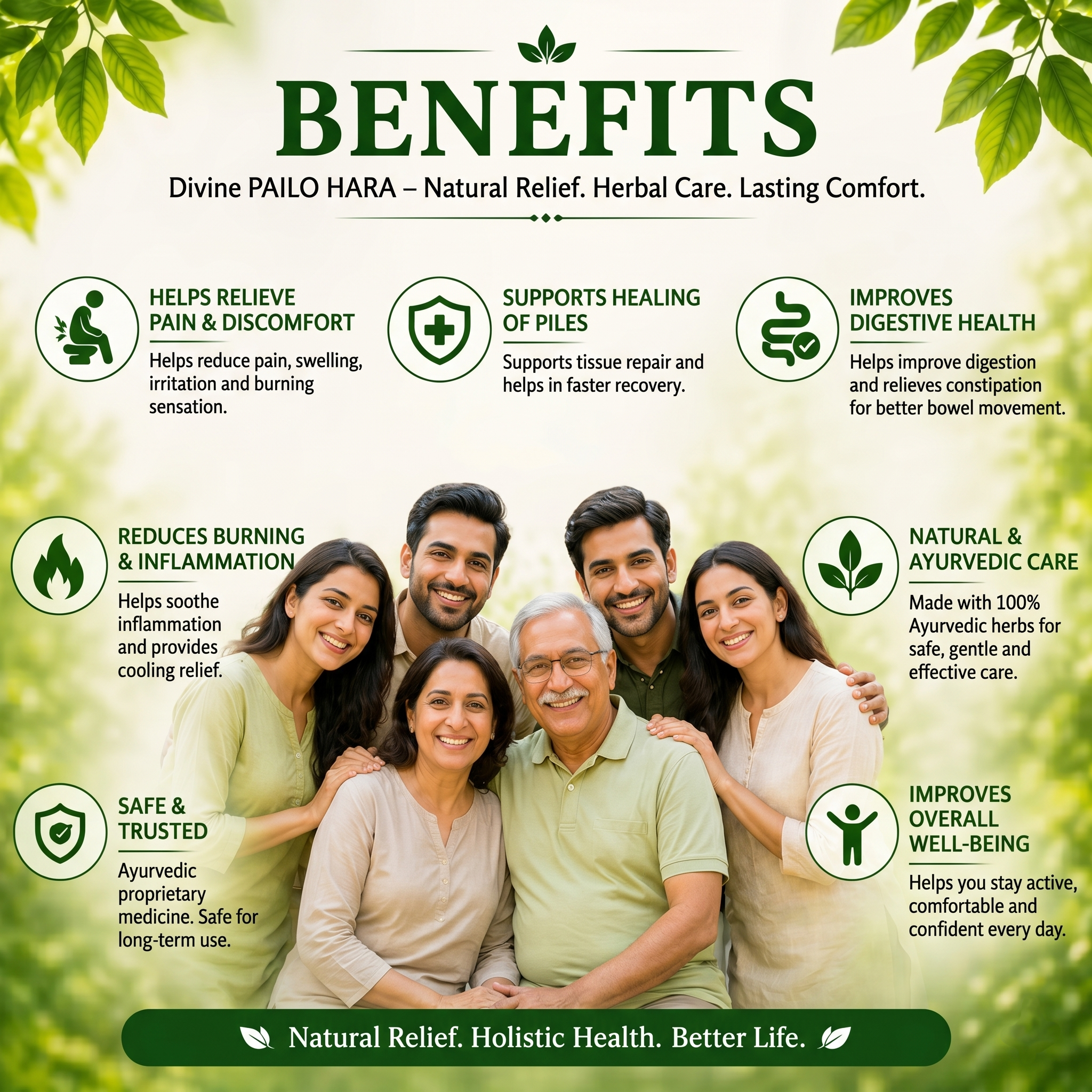 Vedbharat™ Divine Pailo Hara | Ayurvedic Piles Relief Syrup Kit | Helps Reduce Pain, Swelling & Burning | Supports Digestion & Bowel Movement | Natural Hemorrhoid Care | For Men & Women