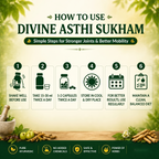 Vedbharat™ Divine Asthi Sukham | Ayurvedic Joint Pain Relief Syrup Kit | Supports Mobility, Flexibility & Bone Strength | Helps Reduce Inflammation & Stiffness | Herbal Joint Care for Men & Women