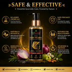 Vedbharat™ Divine Kesh Prabha Hair Care Kit | Ayurvedic Hair Oil & Shampoo Combo | Reduces Hair Fall, Promotes Hair Growth, Adds Shine & Volume | For Men & Women