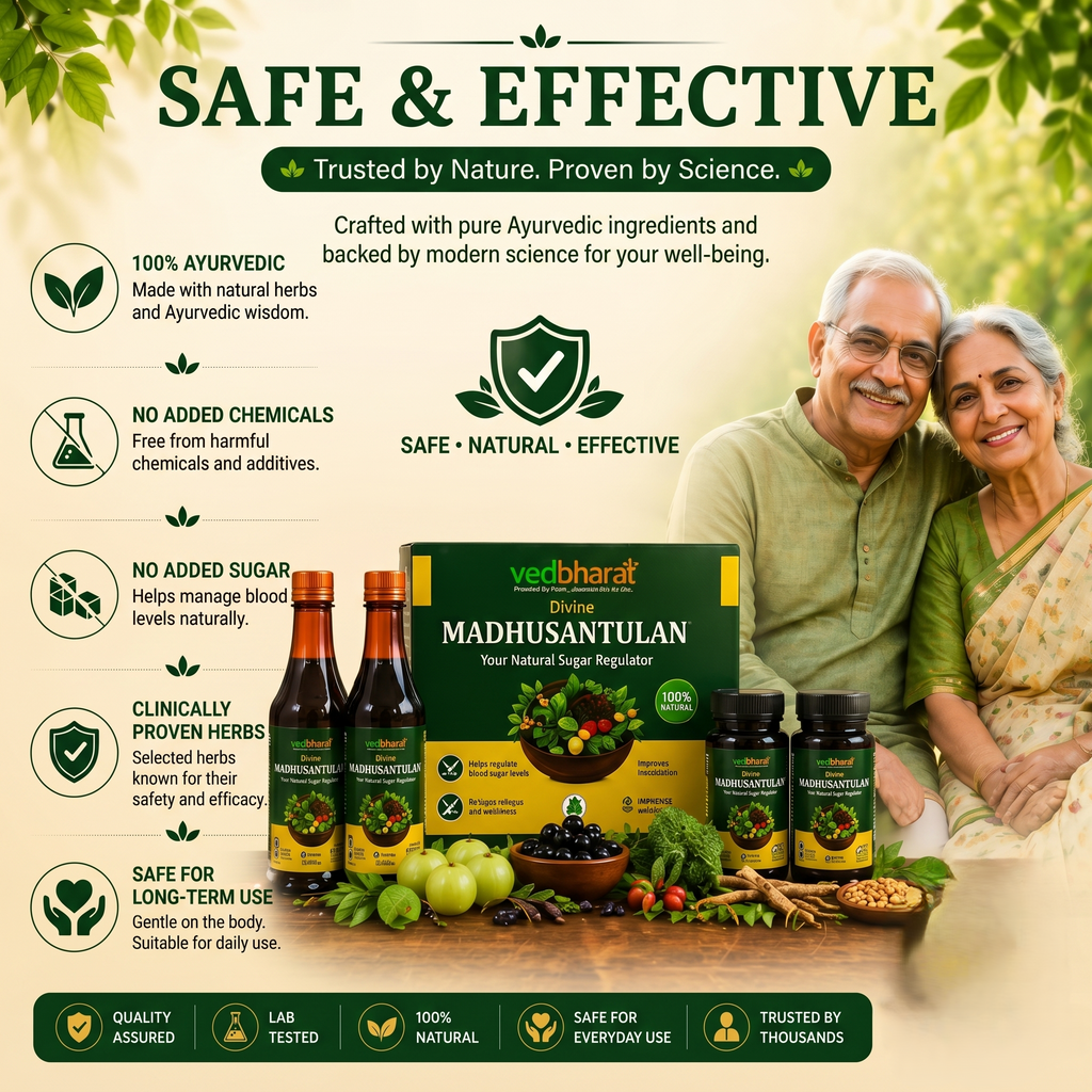 Vedbharat™ Divine Madhusantulan Combo Pack | Ayurvedic Blood Sugar Support | Supports Metabolism, Energy & Immunity