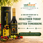 Vedbharat™ Divine Amrutam Ayurvedic Health Tonic | 100+ Herbs &amp; Natural Berries | Immunity Booster, Antioxidant Rich, Supports Digestion &amp; Skin Glow | 500ml