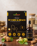 Vedbharat™ Divine Suvarn Kawach Drops | Ayurvedic Immunity & Brain Booster | Supports Growth, Memory & Digestion | For Kids & Adults | Herbal Wellness Formula